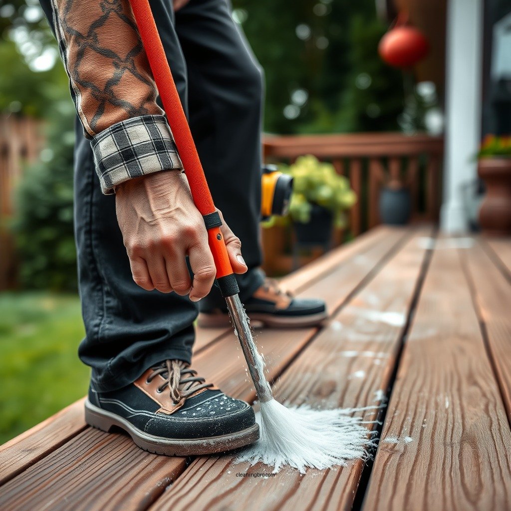 Step-by-Step Cleaning Process - how to clean a composite decking