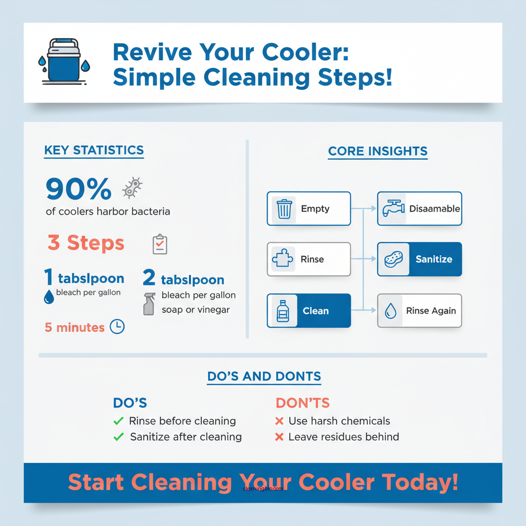 how to clean a cooler - Data Infographic and Statistics