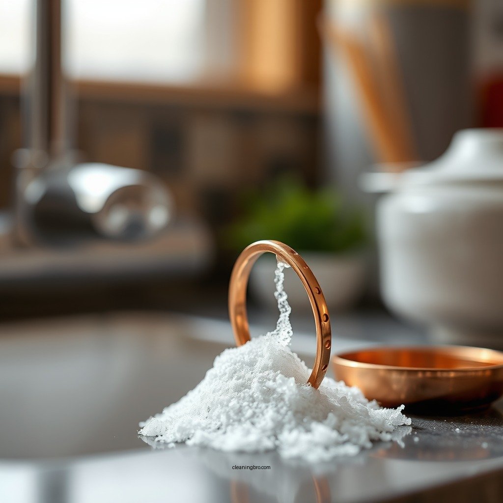 Basic Cleaning Method: Vinegar and Baking Soda - how to clean a copper ring