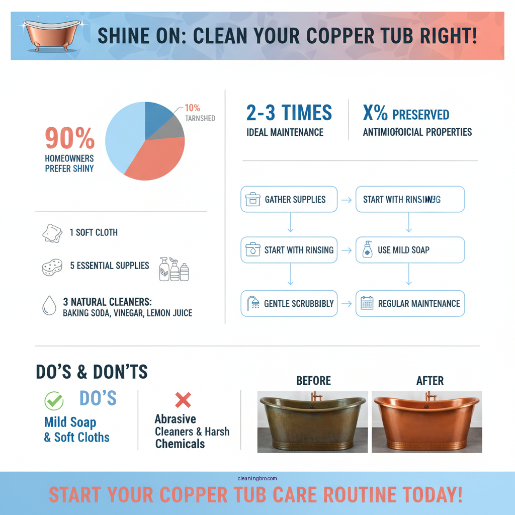 how to clean a copper tub - Data Infographic and Statistics