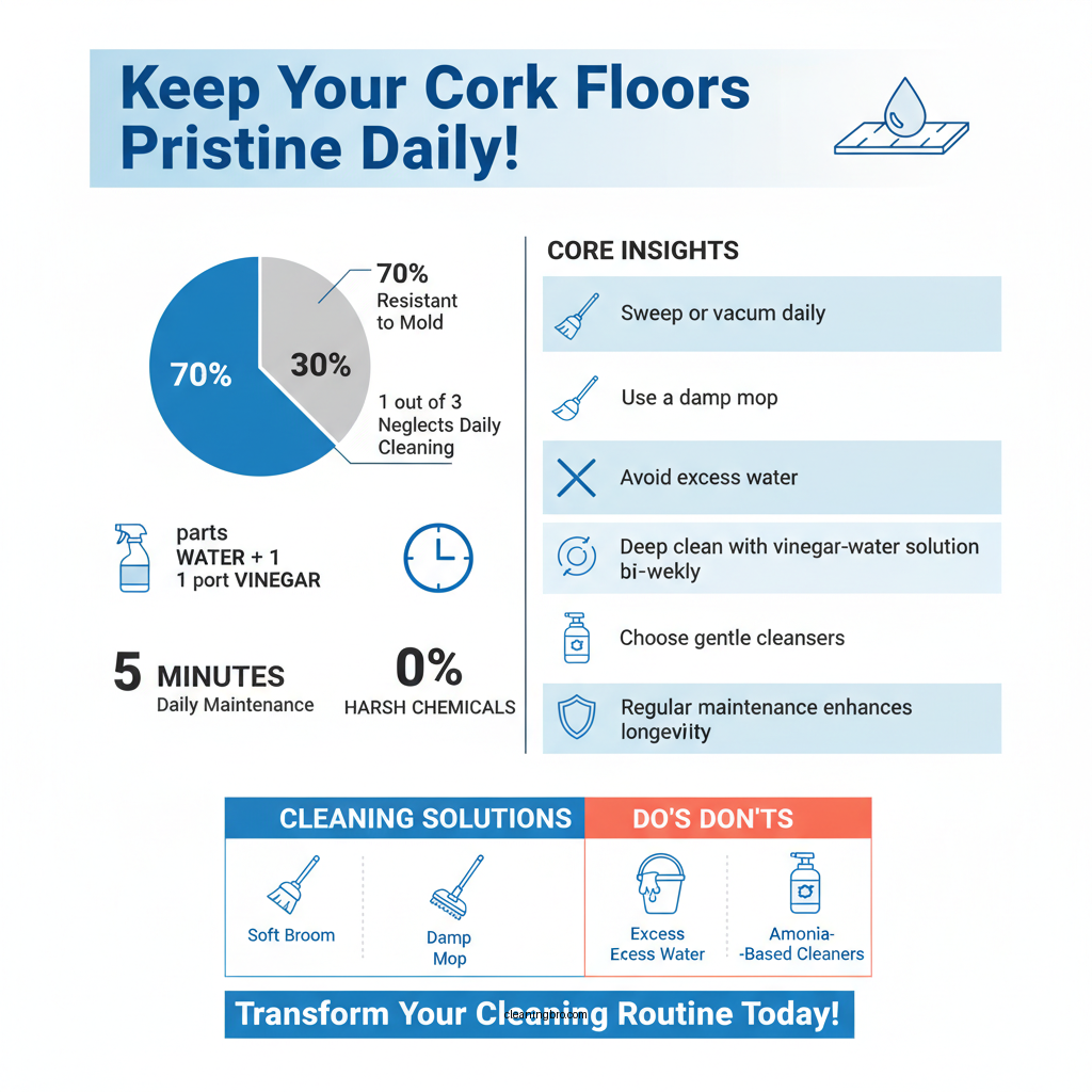 how to clean a cork floor - Data Infographic and Statistics