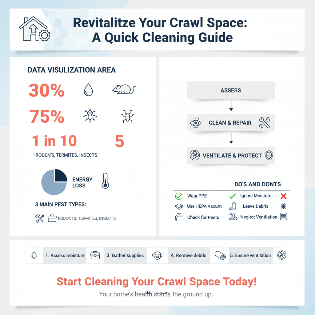 how to clean a crawl space - Data Infographic and Statistics