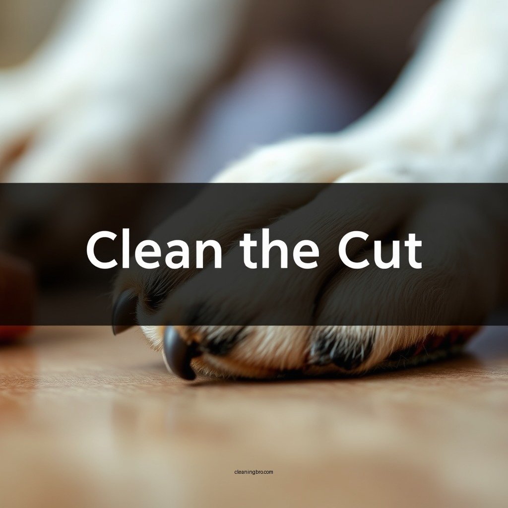 Clean the Cut - how to clean a cut on a dogs paw