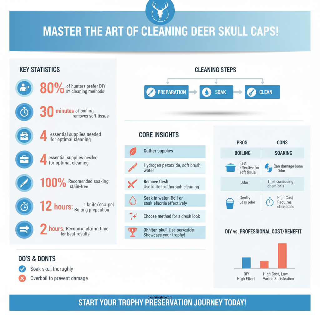 how to clean a deer skull cap - Data Infographic and Statistics
