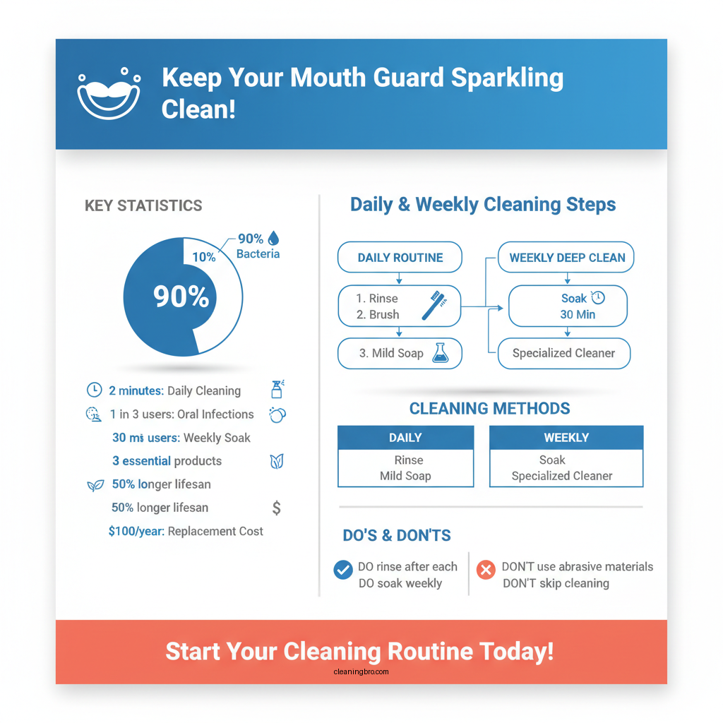 how to clean a dental mouth guard - Data Infographic and Statistics