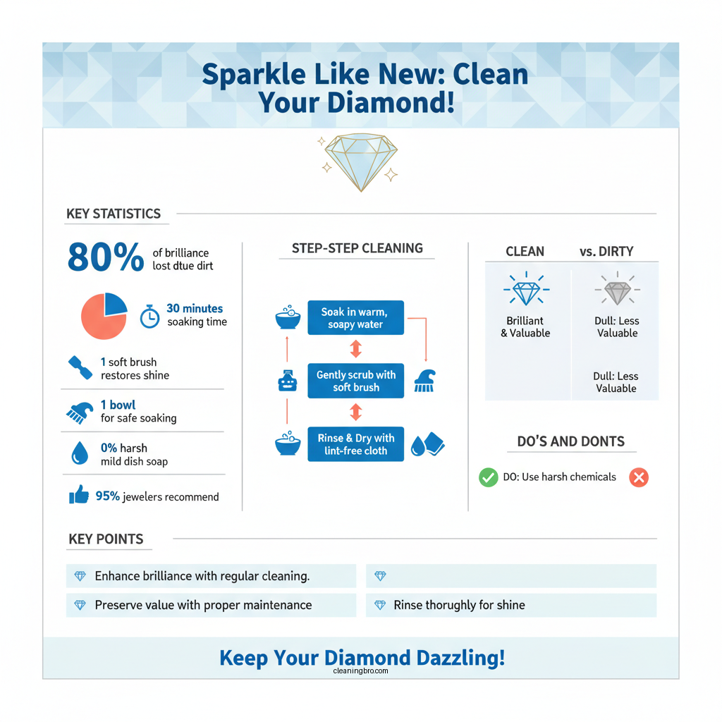 how to clean a diamond stone - Data Infographic and Statistics