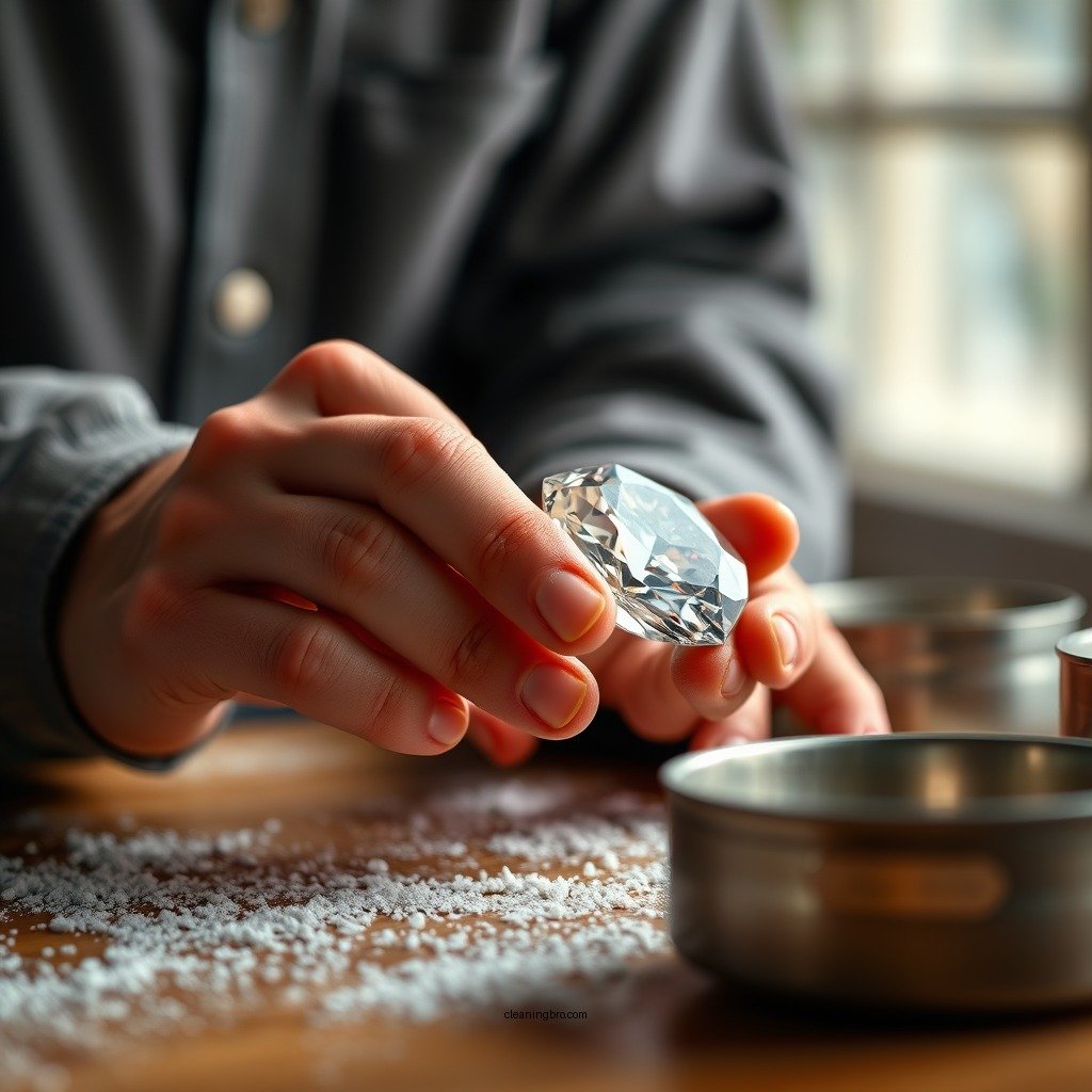 Step-by-Step Cleaning Process - how to clean a diamond stone