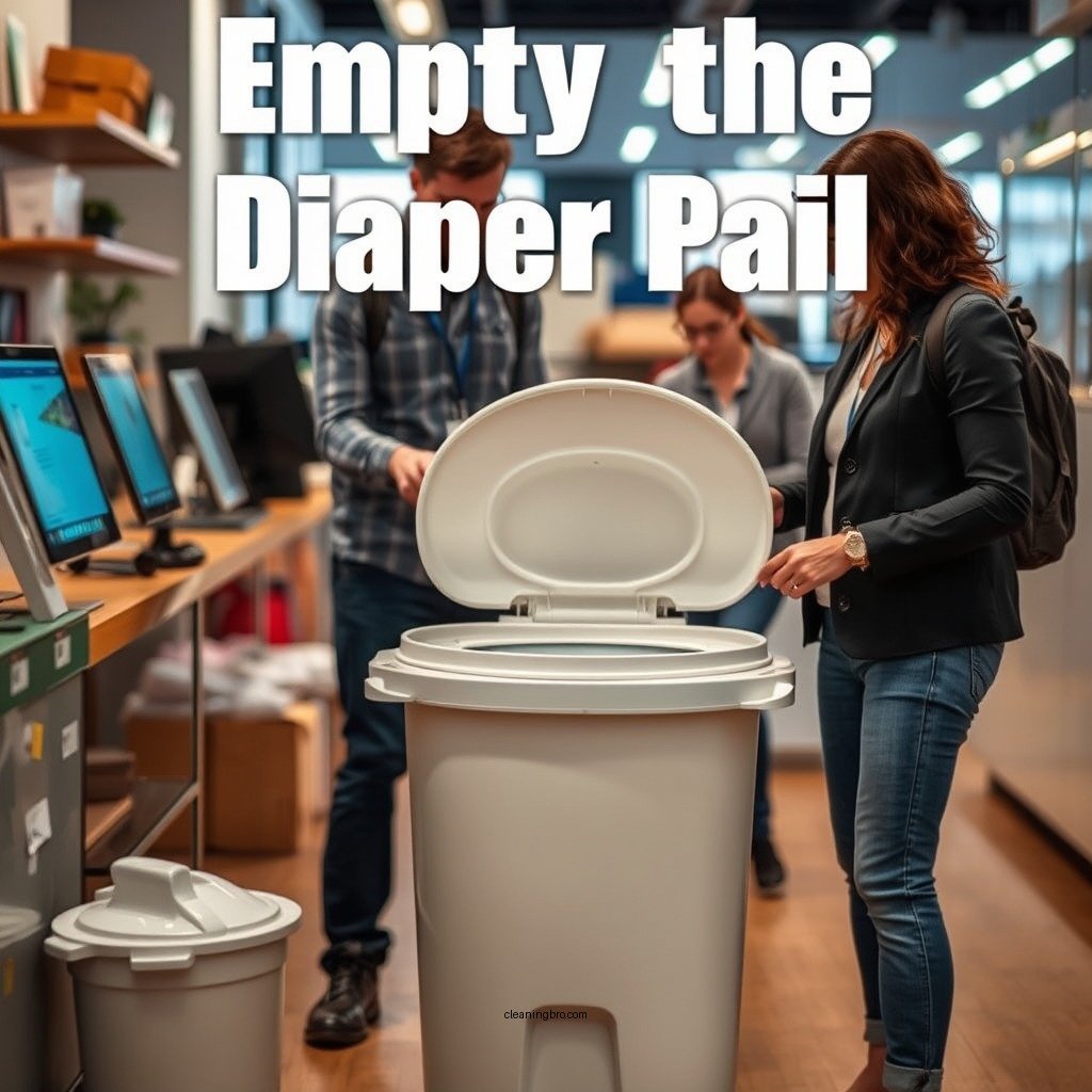 Empty the Diaper Pail - how to clean a diaper pail