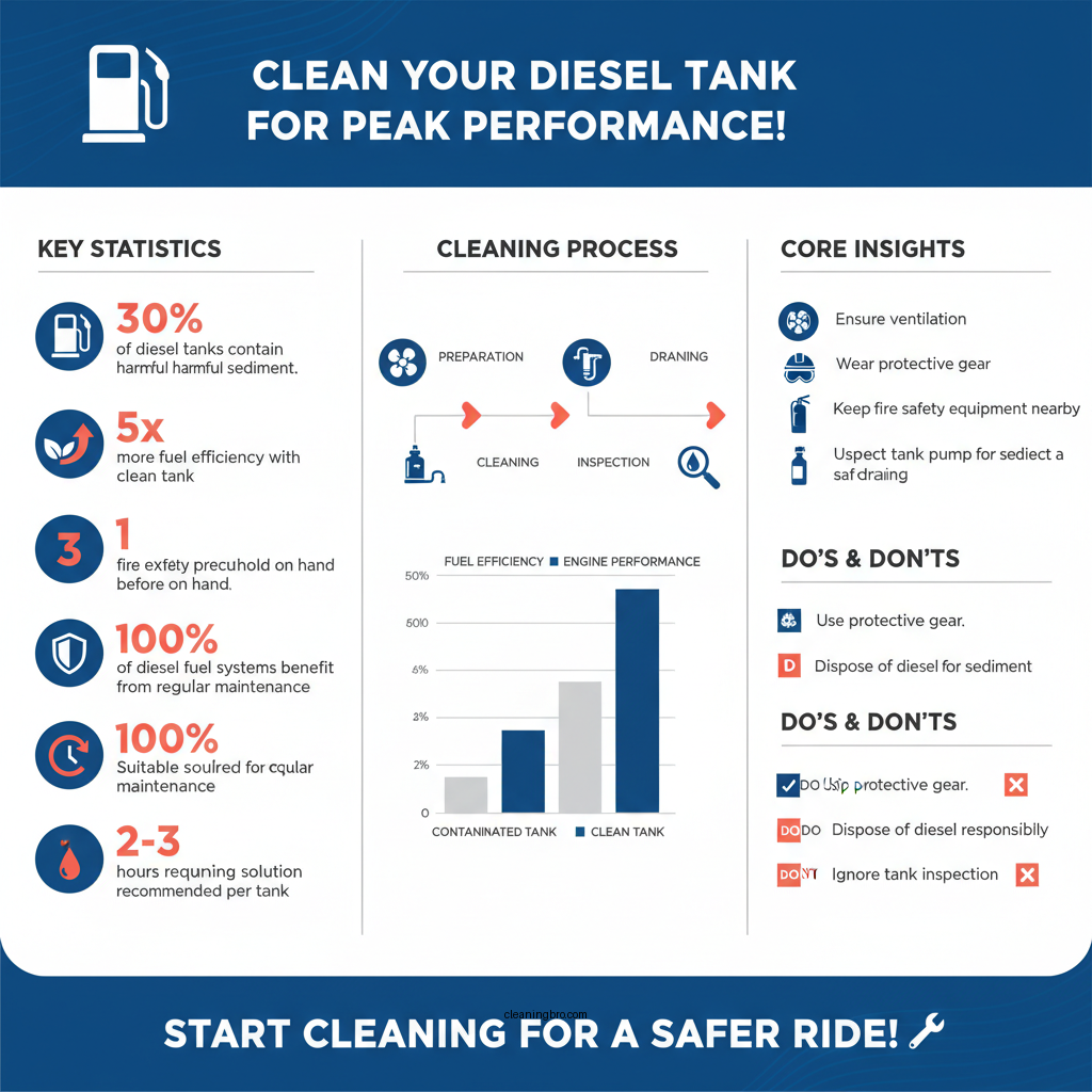 how to clean a diesel fuel tank - Data Infographic and Statistics