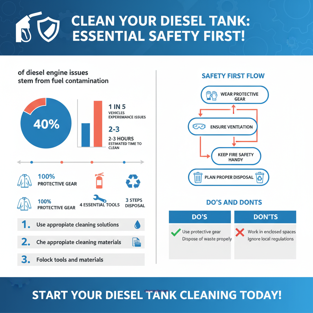 how to clean a diesel tank - Data Infographic and Statistics