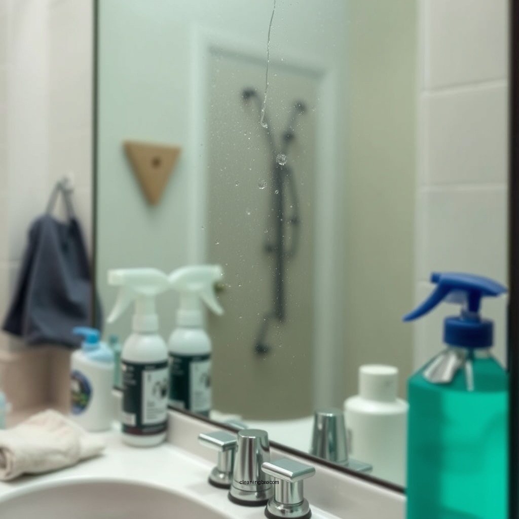 Gather Your Cleaning Supplies - how to clean a dirty mirror