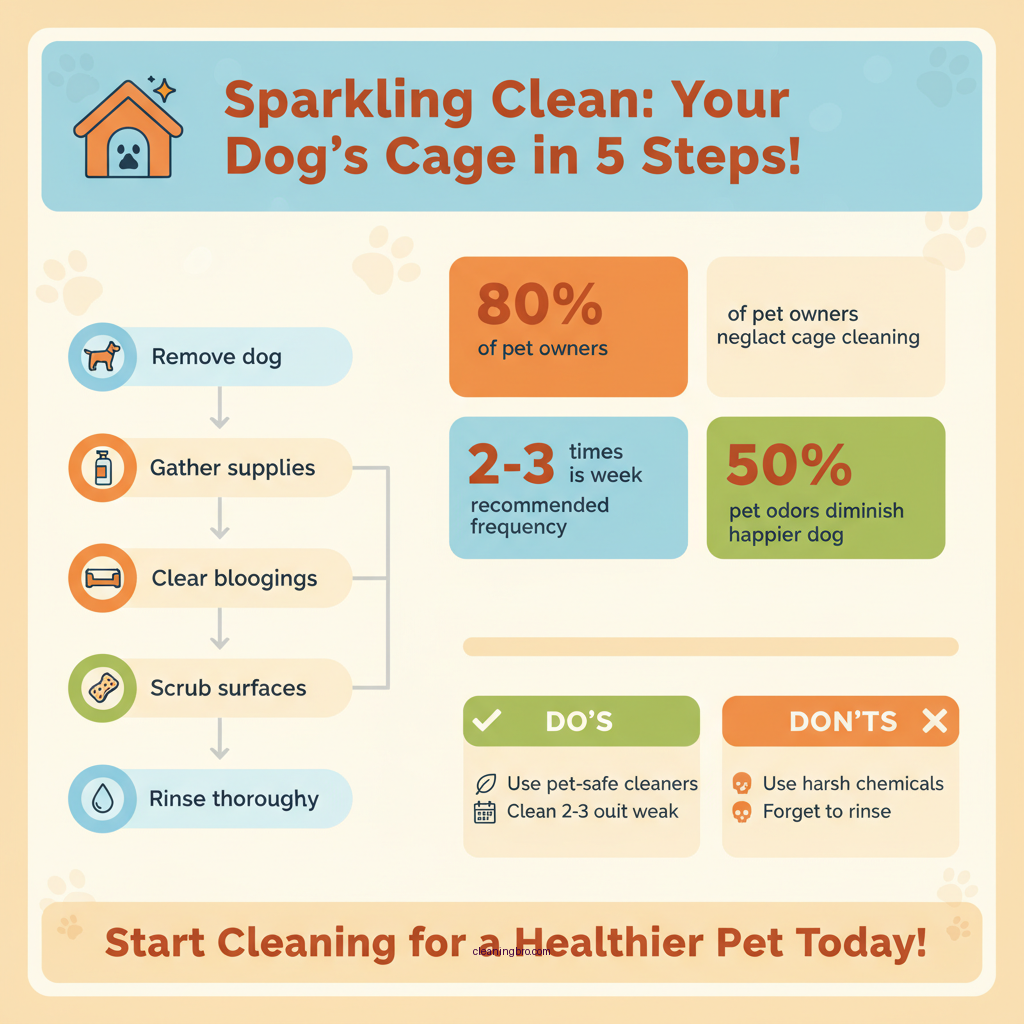 how to clean a dog cage - Data Infographic and Statistics