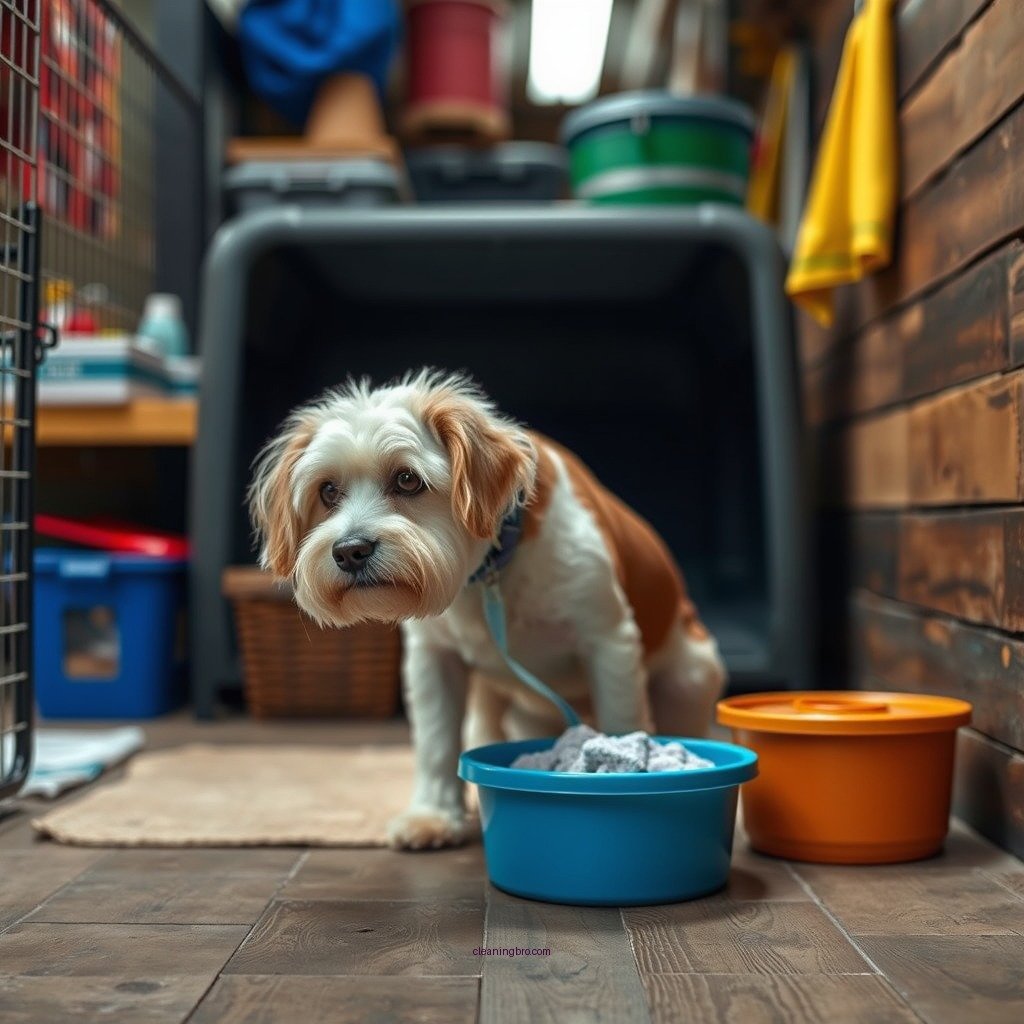 Gather Cleaning Supplies - how to clean a dog kennel