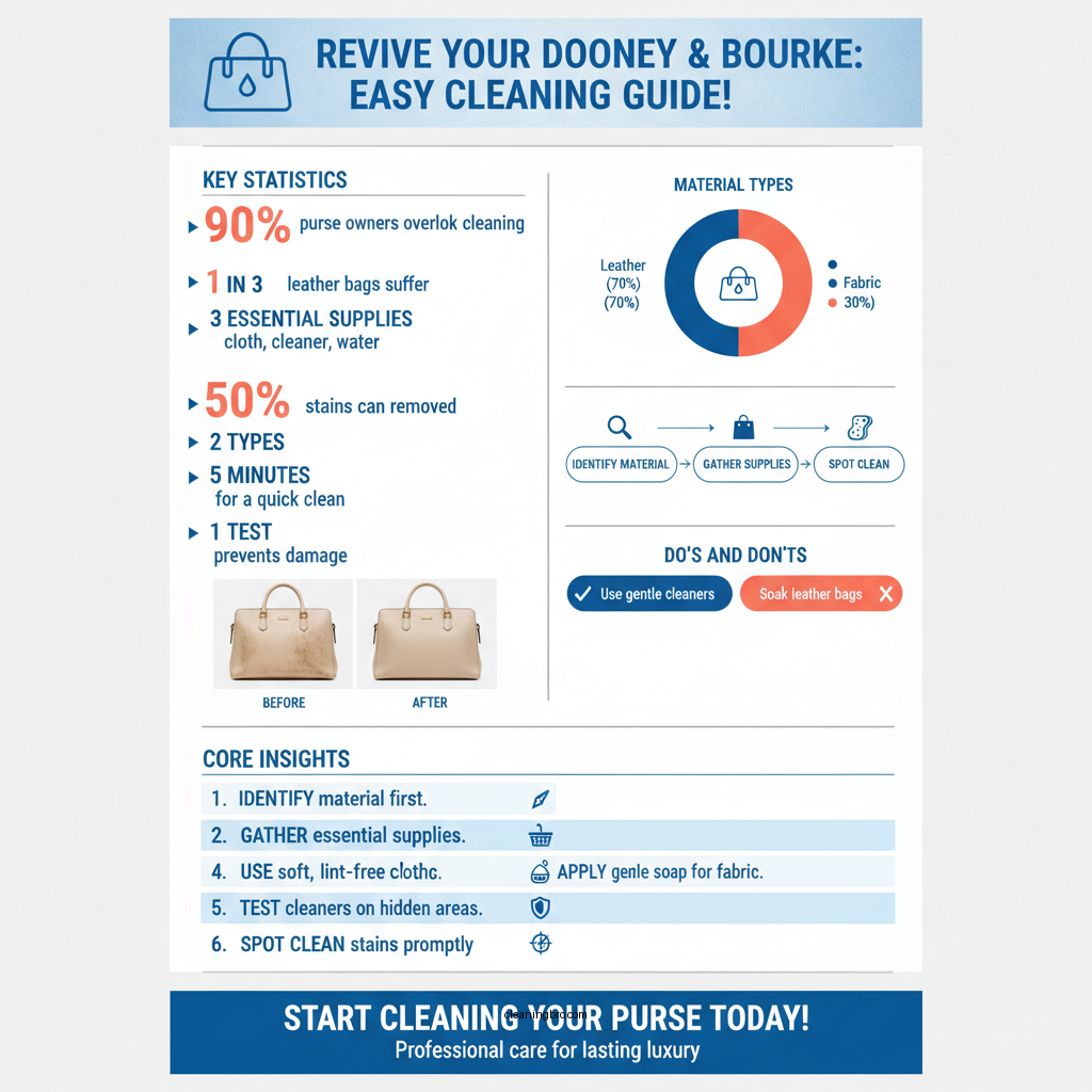 how to clean a dooney & bourke purse - Data Infographic and Statistics