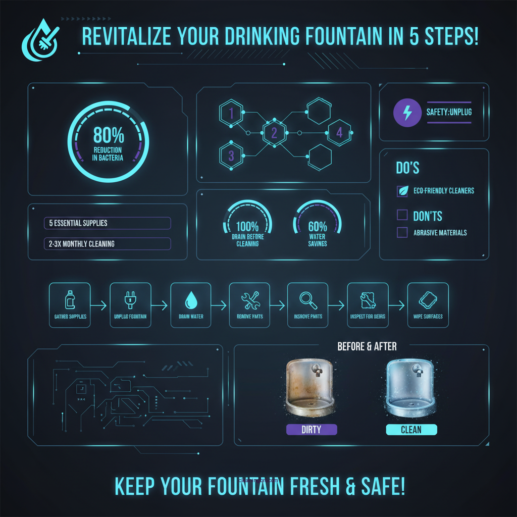 how to clean a drinking fountain - Data Infographic and Statistics