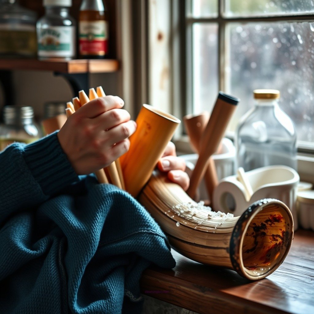 Gather Your Cleaning Supplies - how to clean a drinking horn