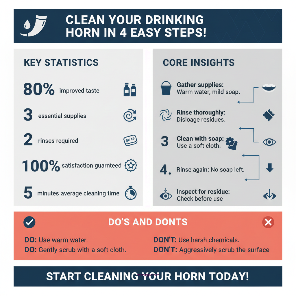 how to clean a drinking horn - Data Infographic and Statistics