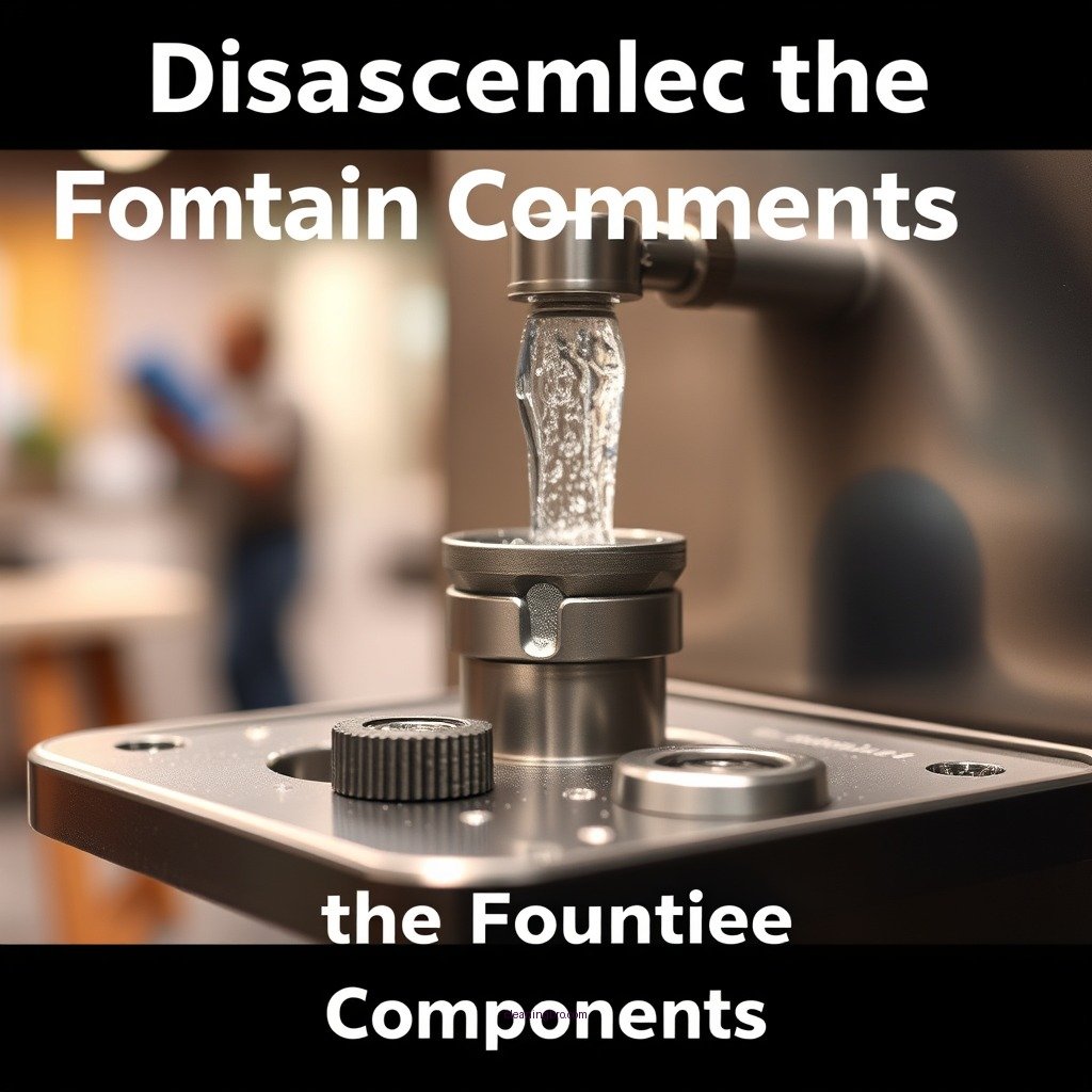 Disassemble the Fountain Components - how to clean a drinking water fountain