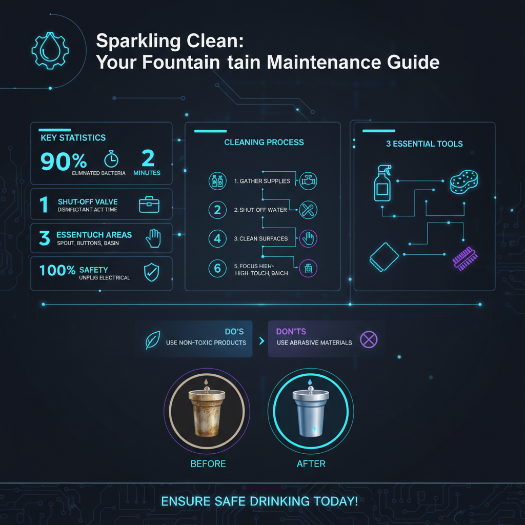 how to clean a drinking water fountain - Data Infographic and Statistics