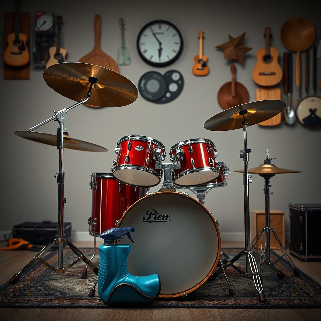 Gather Your Cleaning Supplies - how to clean a drum kit