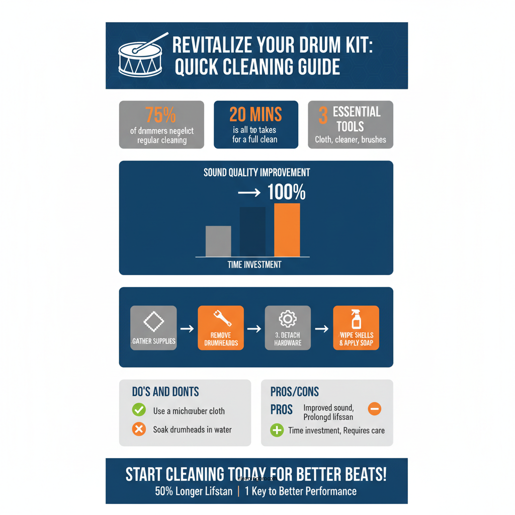 how to clean a drum kit - Data Infographic and Statistics