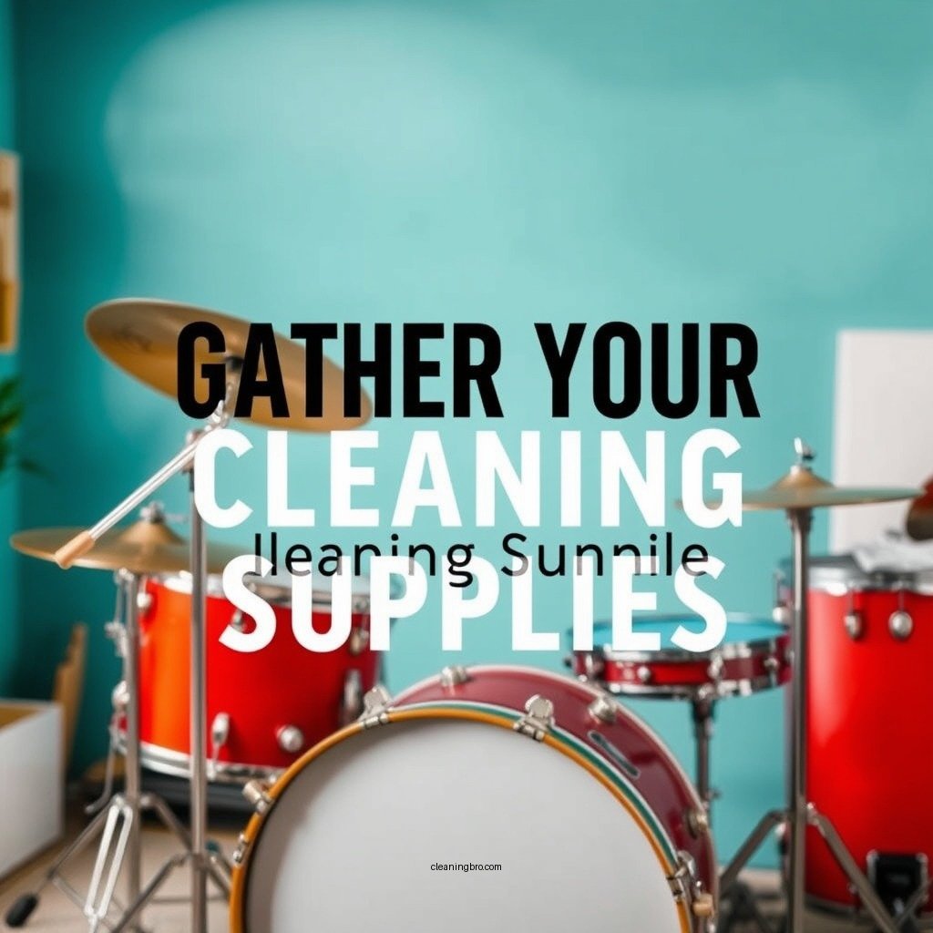 Gather Your Cleaning Supplies - how to clean a drum set