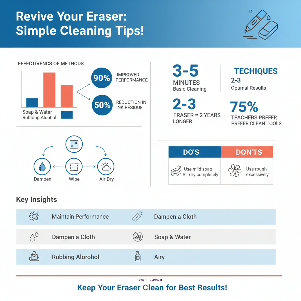 how to clean a dry erase board eraser - Data Infographic and Statistics