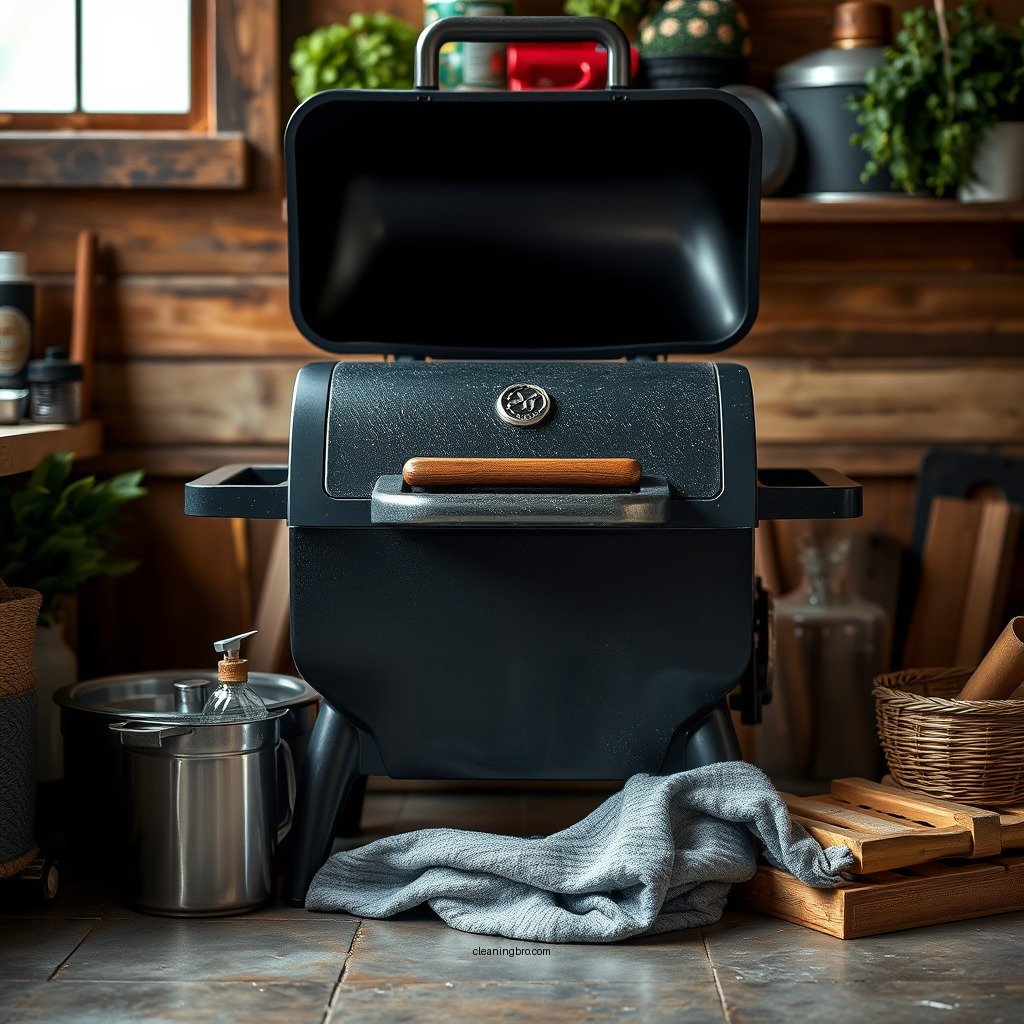 Gather Your Cleaning Supplies - how to clean a electric smoker