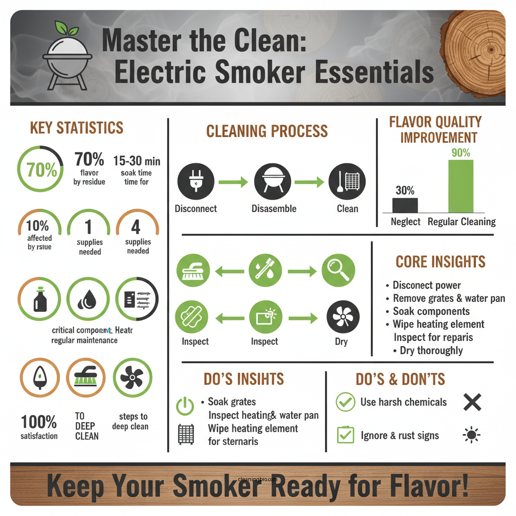 how to clean a electric smoker - Data Infographic and Statistics