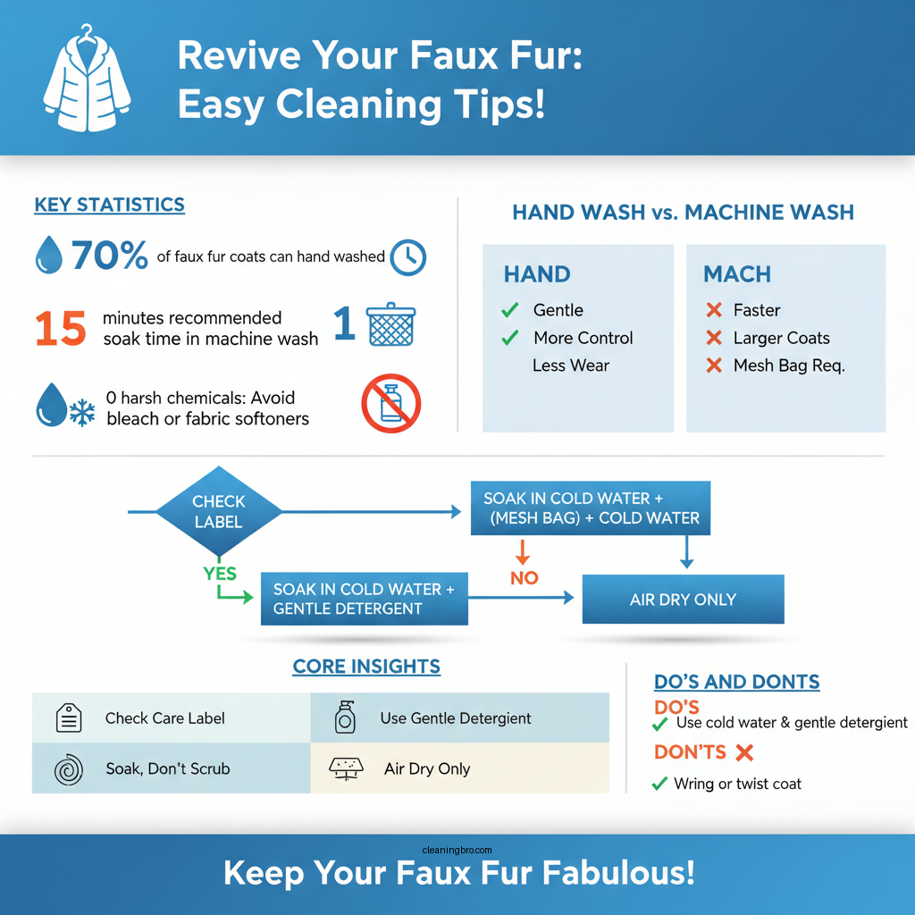 how to clean a fake fur coat - Data Infographic and Statistics