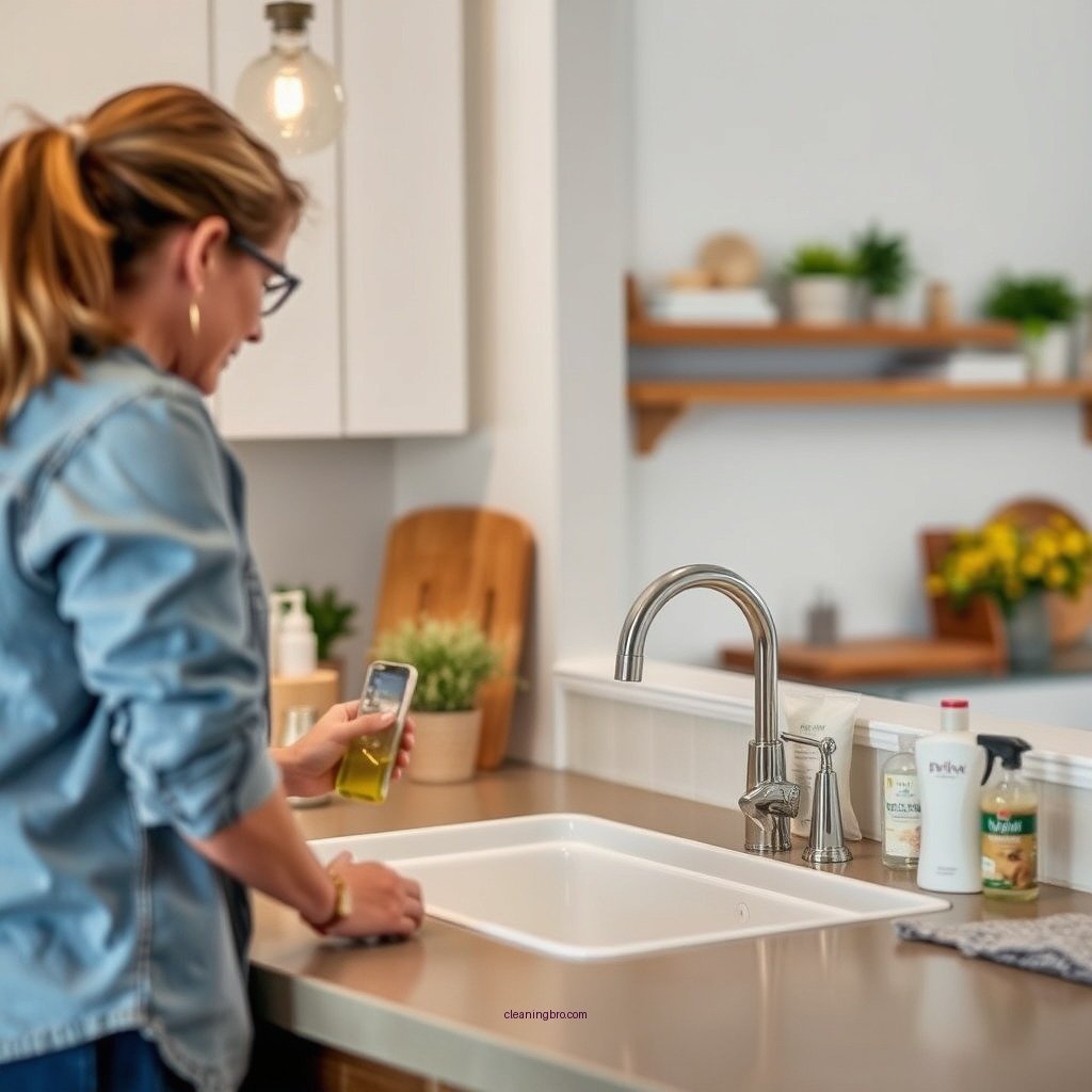 Choose the Right Cleaning Products - how to clean a farmhouse sink