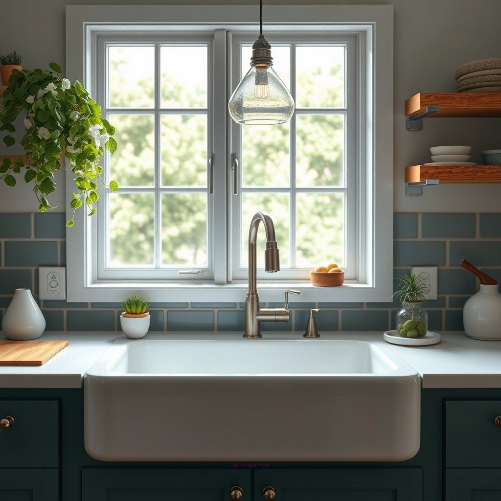 Daily Cleaning Routine - how to clean a farmhouse sink