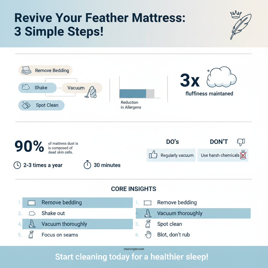 how to clean a feather mattress - Data Infographic and Statistics
