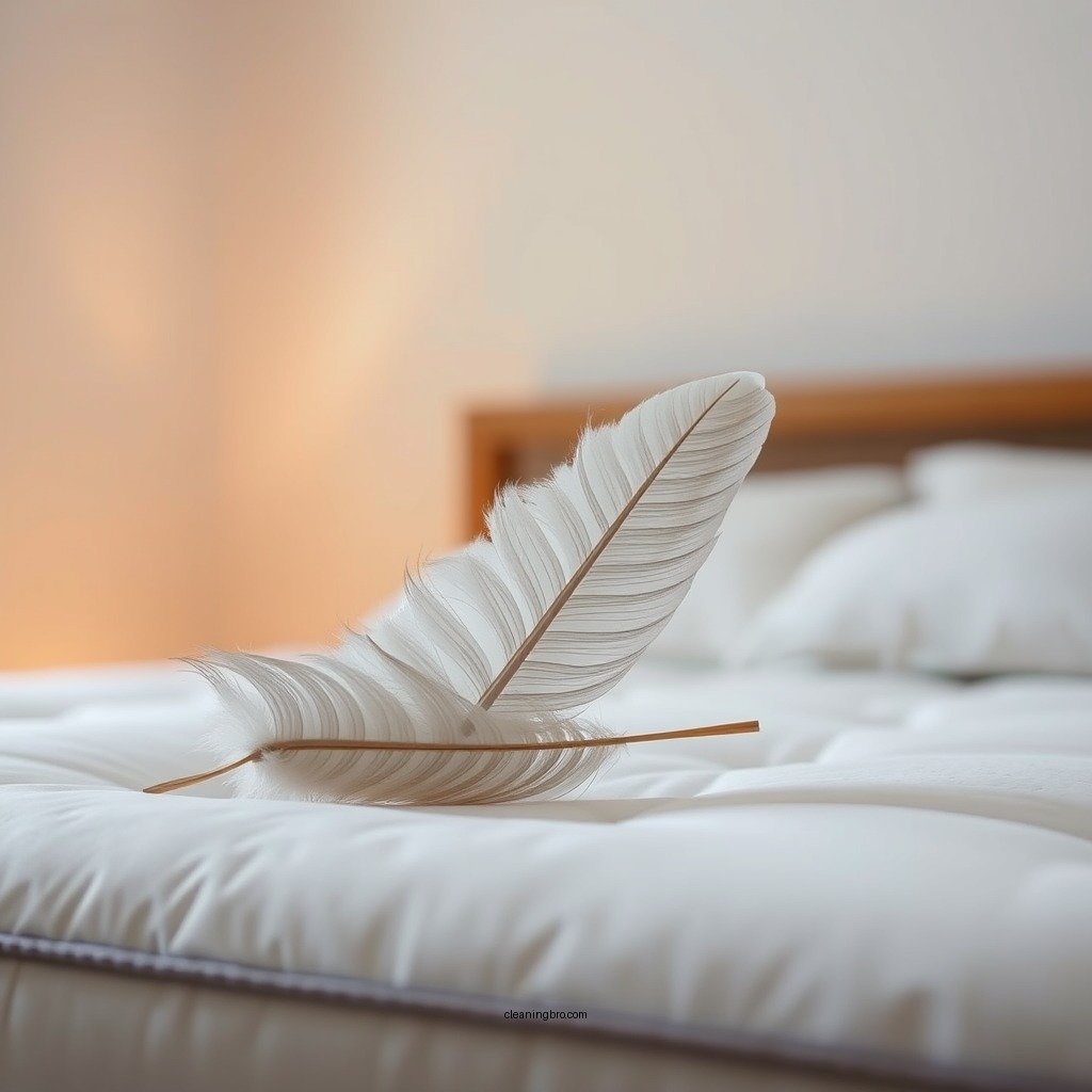 Remove Bedding and Shake Out the Mattress - how to clean a feather mattress