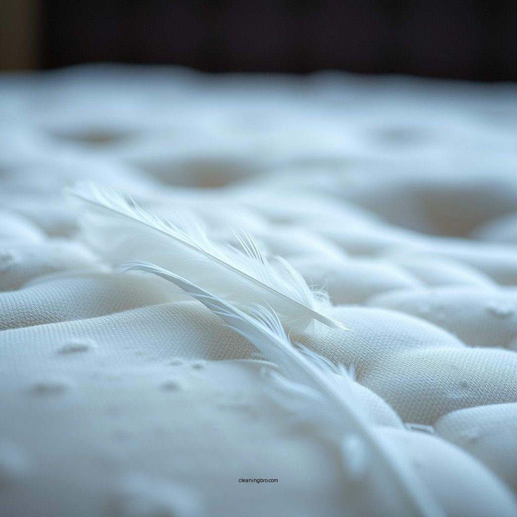 Spot Clean Stains - how to clean a feather mattress
