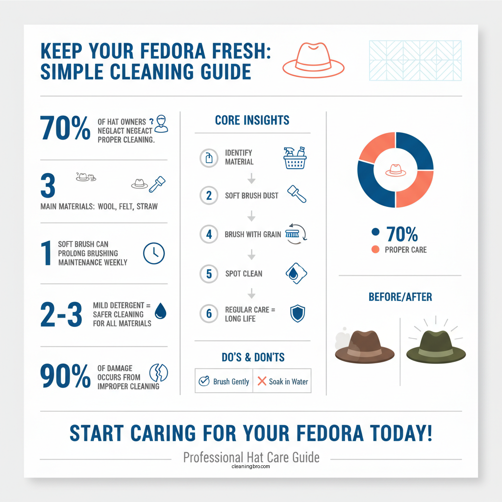 how to clean a fedora hat - Data Infographic and Statistics