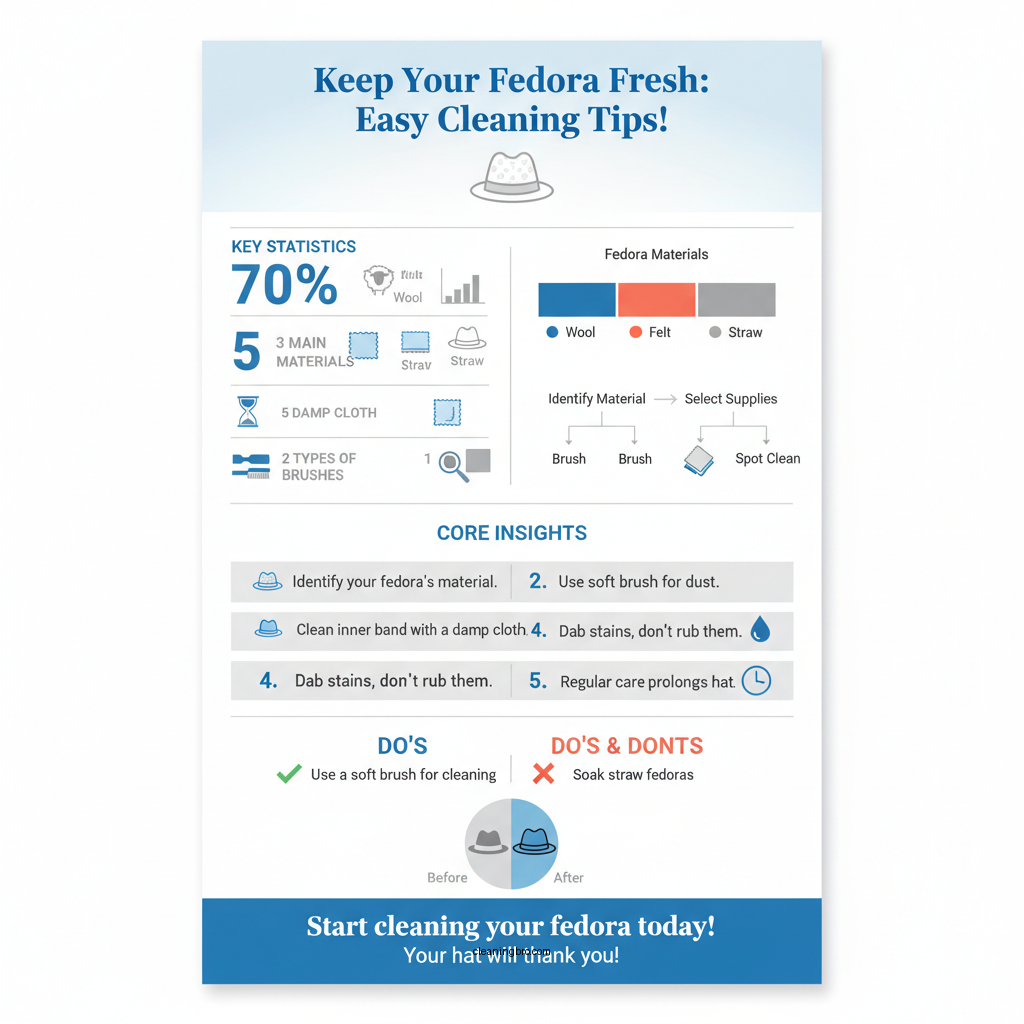 how to clean a fedora - Data Infographic and Statistics