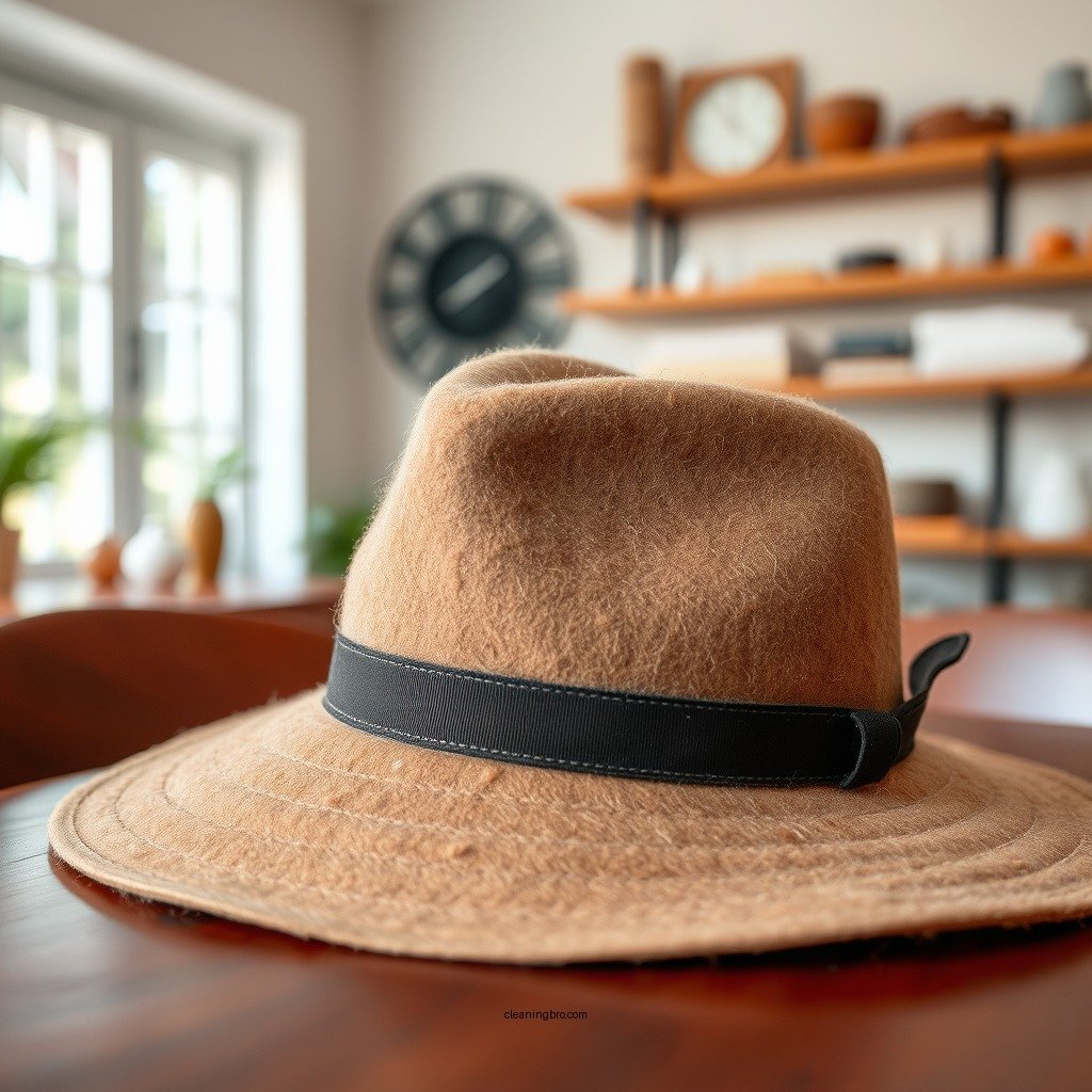 Remove Dust and Debris - how to clean a felt hat at home