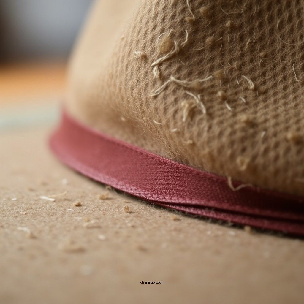 Spot Clean Stains - how to clean a felt hat at home