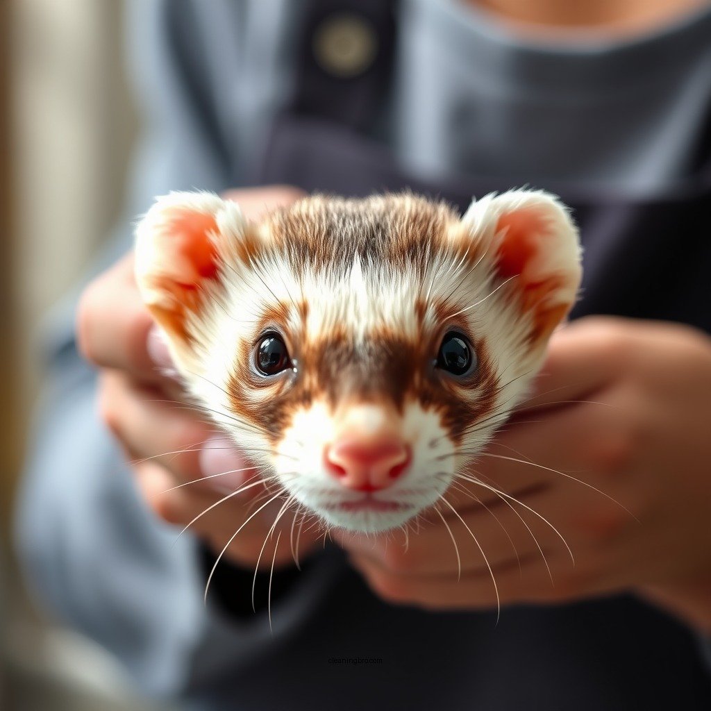 Step-by-Step Cleaning Process - how to clean a ferret's ears