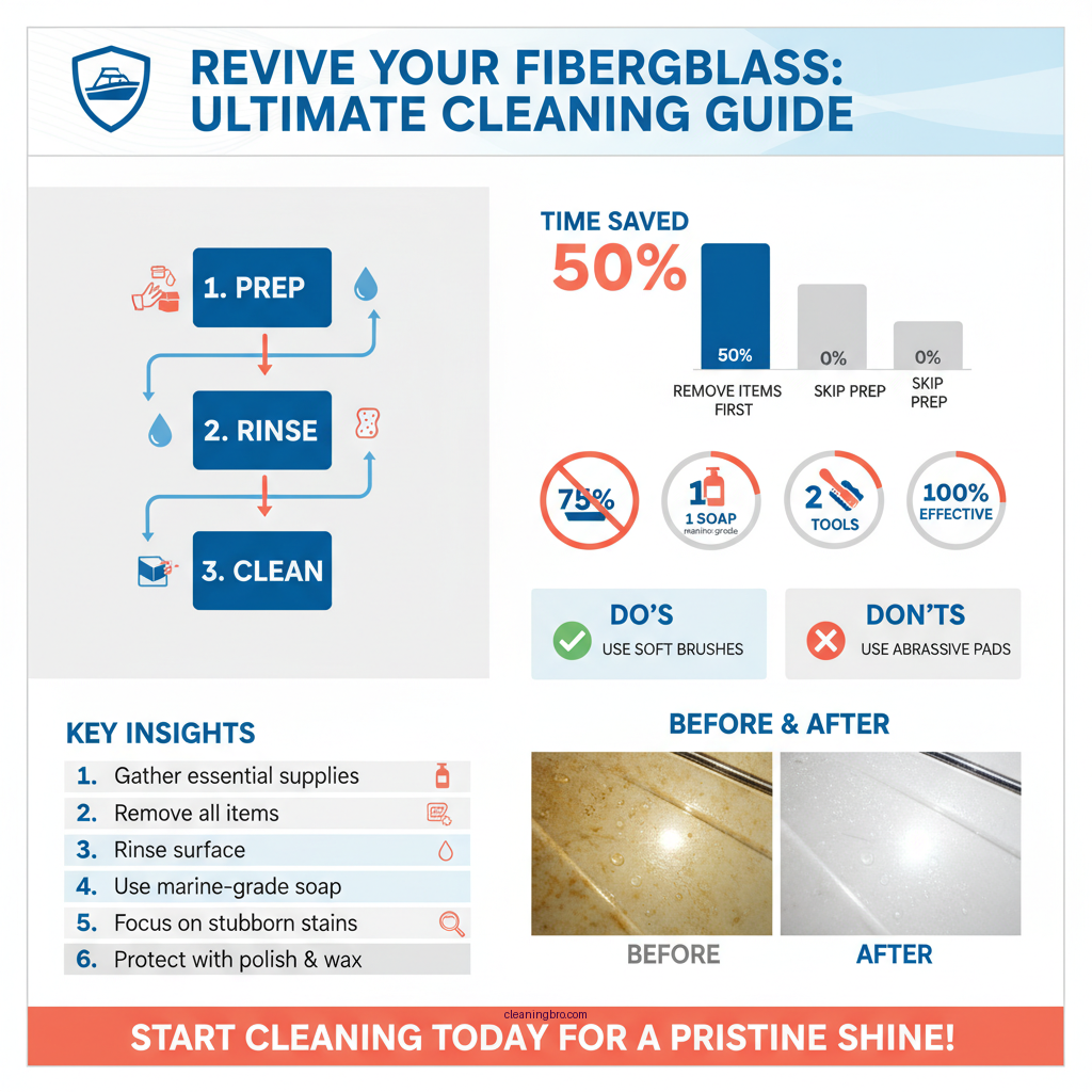 how to clean a fiberglass boat - Data Infographic and Statistics