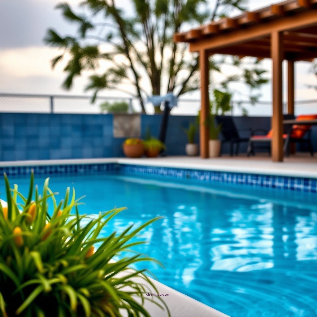 Skimming and Removing Debris - how to clean a fiberglass pool