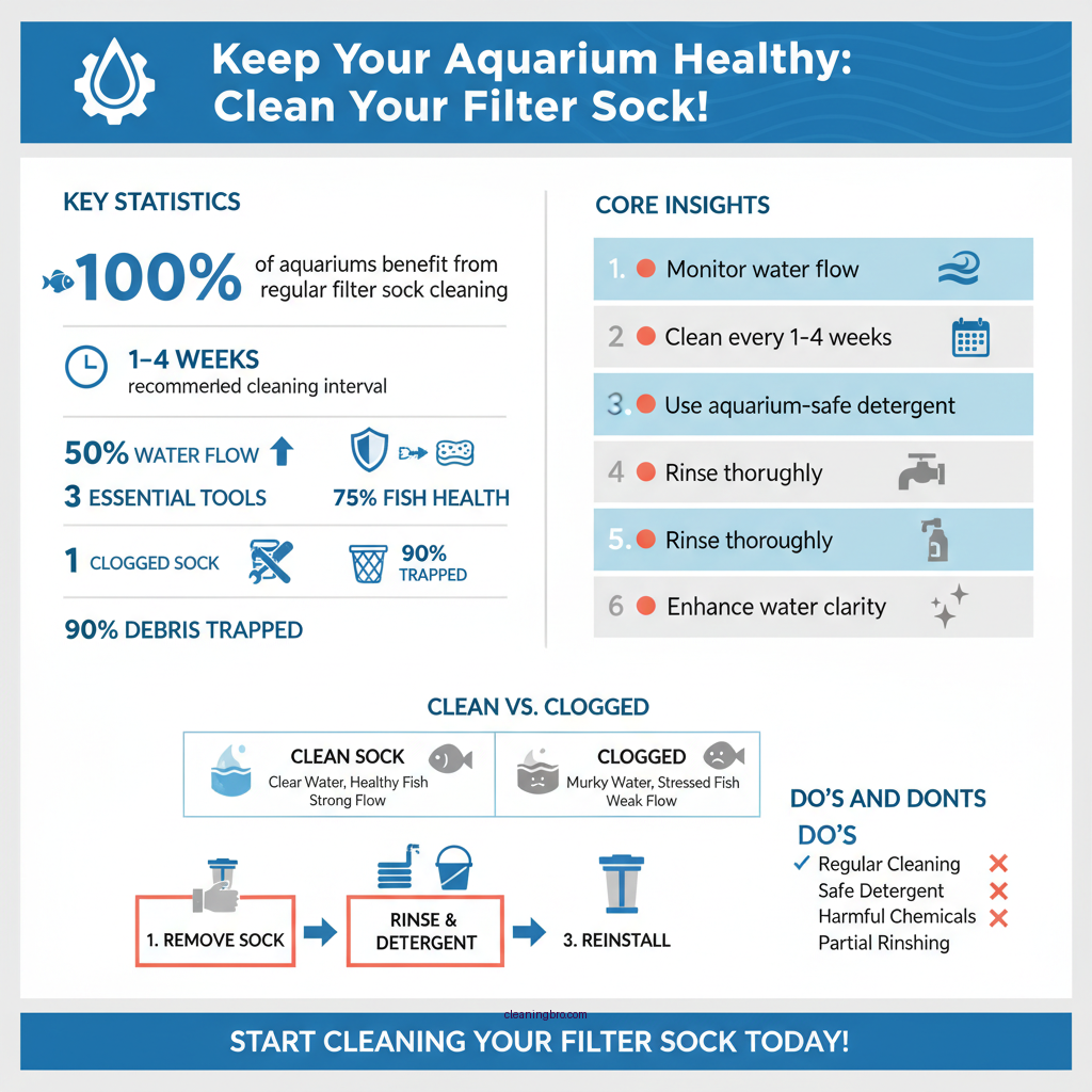 how to clean a filter sock - Data Infographic and Statistics