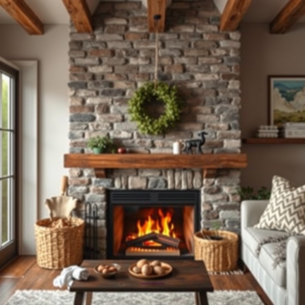 Gather Your Cleaning Supplies - how to clean a fireplace screen