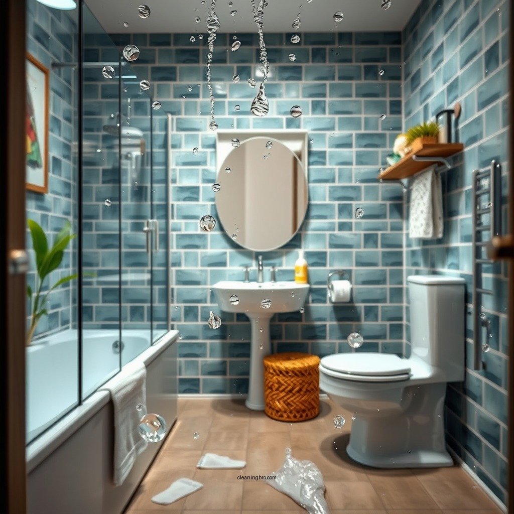 Dry the Area - how to clean a flooded bathroom