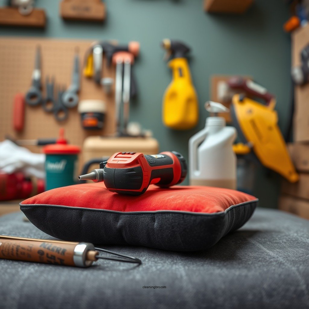 Tools and Supplies Needed - how to clean a foam cushion