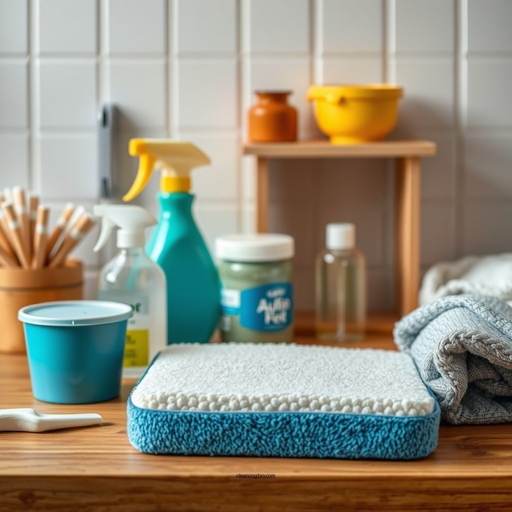 Gather Your Cleaning Supplies - how to clean a foam pad