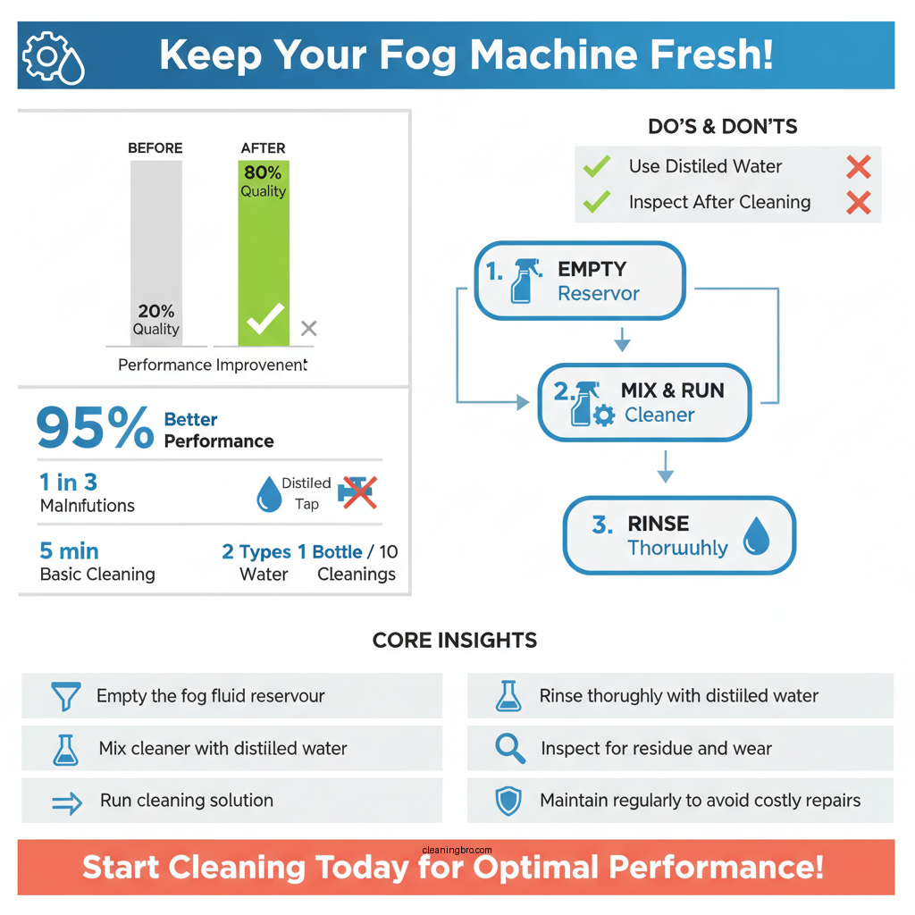 how to clean a fog machine - Data Infographic and Statistics