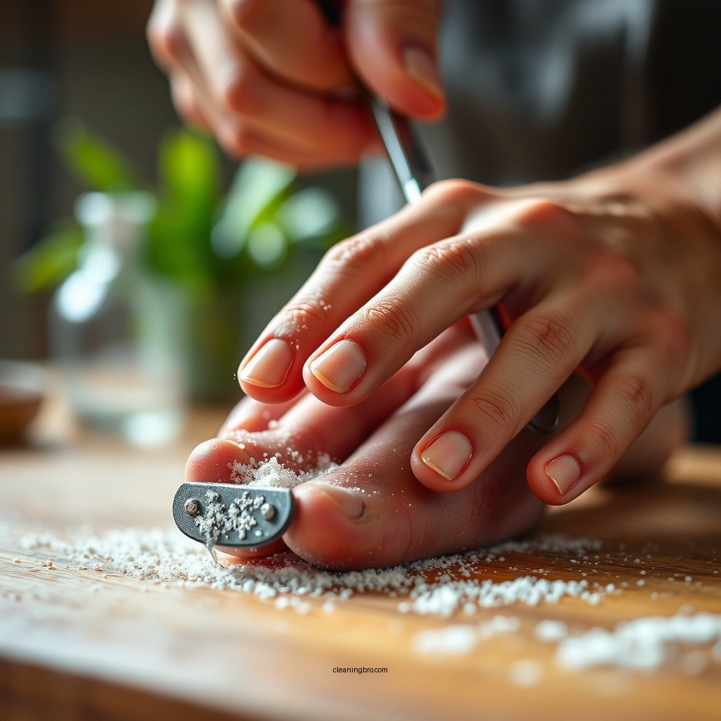 Step-by-Step Cleaning Process - how to clean a foot file