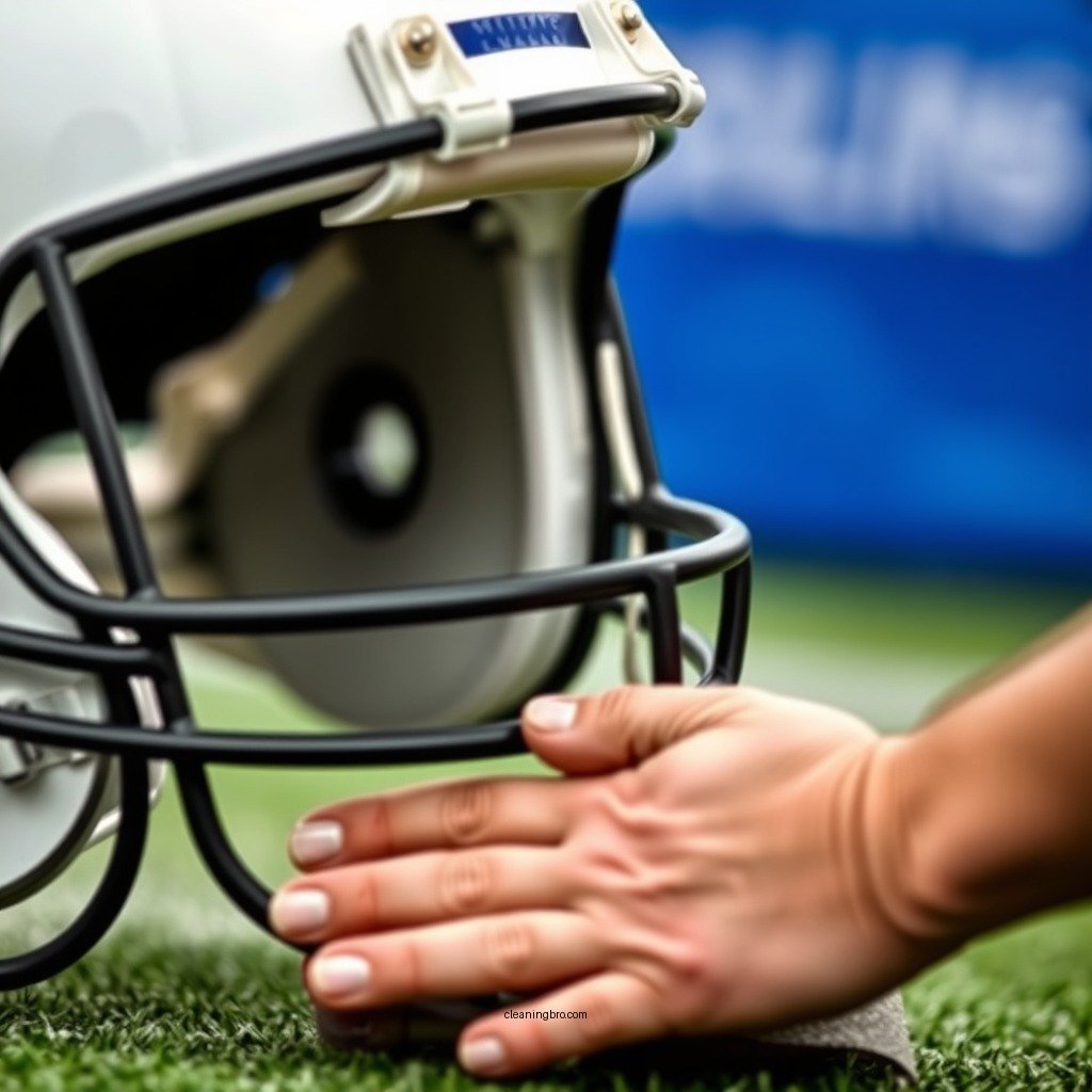 Remove the Padding - how to clean a football helmet inside